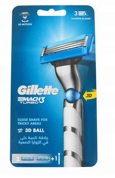 Afeitadora Gillette Mach3 Turbo + 2 recambios