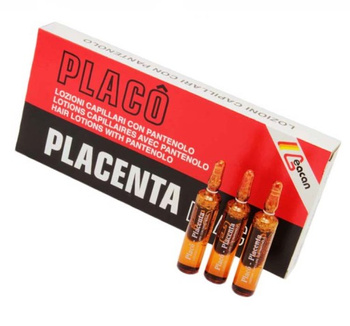 Placenta Placo Ampollas 12x10ml Tratamiento contra la caída del cabello