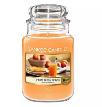 Yankee Candle Tarro Grande Farm Fresh Peach 623 g