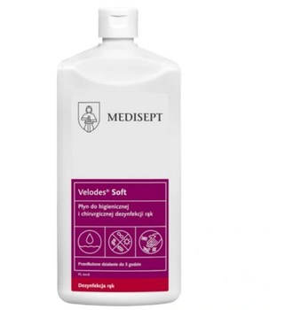 Medisept Velodes Desinfectante de manos suave sin bomba ni pulverizador 500 ml