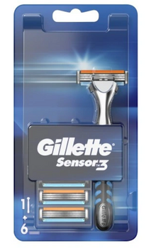 Afeitadora Gillette Sensor3 con cartuchos 6 uds