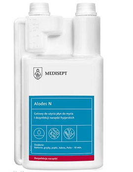 Medisept Líquido lavador y desinfectante para instrumentos de peluquería Alodes N 1 L