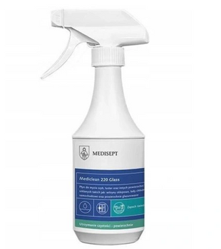Medisept Mediclean 220 Office Limpiacristales para la limpieza de cristales, espejos y otras superficies acristaladas 500 ml