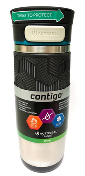 Contigo 6 Taza Térmica Metra Transit Gris 470ml 1000-0623