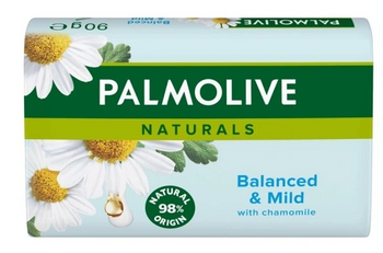 Palmolive Jabón de tocador equilibrado y suave de manzanilla en pastilla 90 g